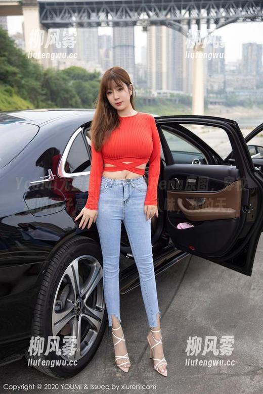 YouMi尤蜜荟 - 小海臀Rena原图，穿校服的样子高冷又不失女人味，我的天。