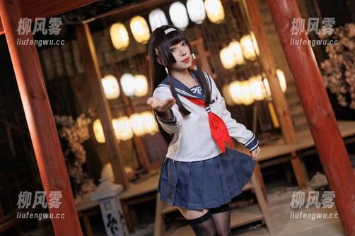 最新拍摄的胡桃猫Kurumineko，和服造型incroyable！原图中似乎藏了个紫藤梦。